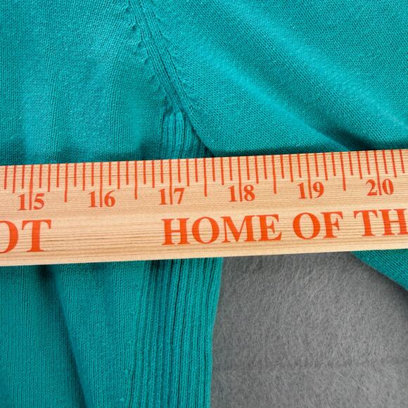 Vineyard Vines Teal ¼-Zip Pullover Sweater Size M Regular - Picture 7 of 8